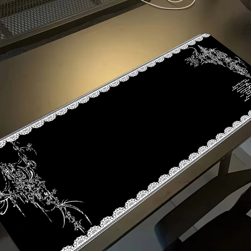 Desk Setup Dark - Alfombrilla de Ratón Estilo Oscuro con