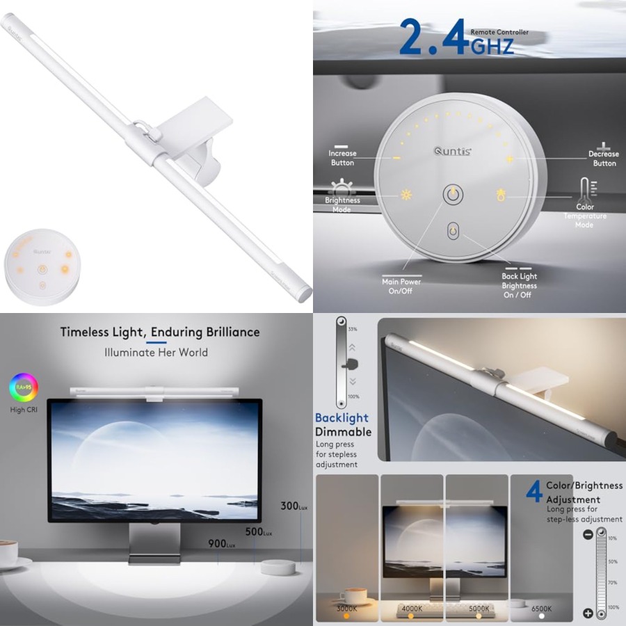 Desk Setup Computer - Barra de Luz para Monitor con