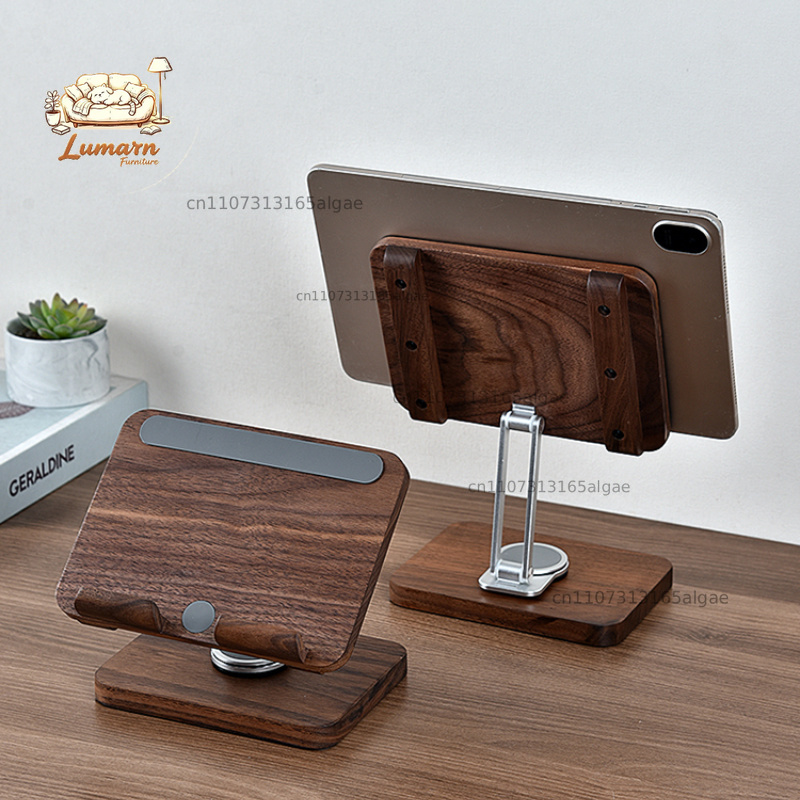 Desk Setup Tablet - Soporte para iPad de Madera de