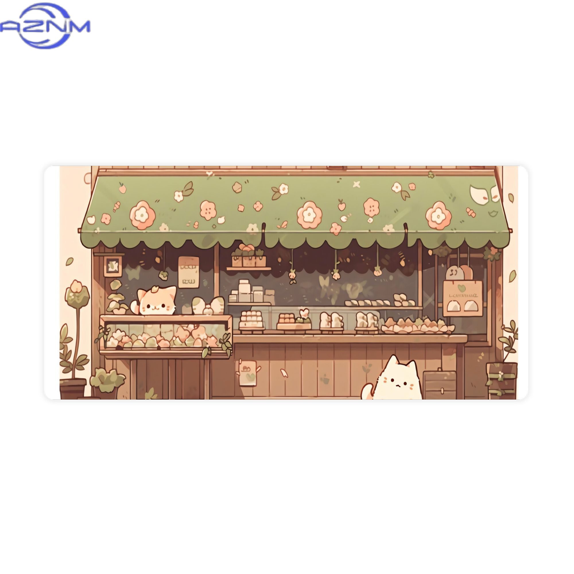 Your Desk Setup - Alfombrilla de Escritorio Grande Cat Bakery