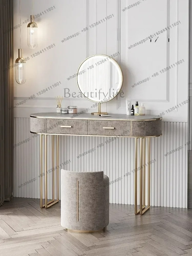 Desk Vanity Setup - Conjunto de dormitorio, muebles europeos, tocador