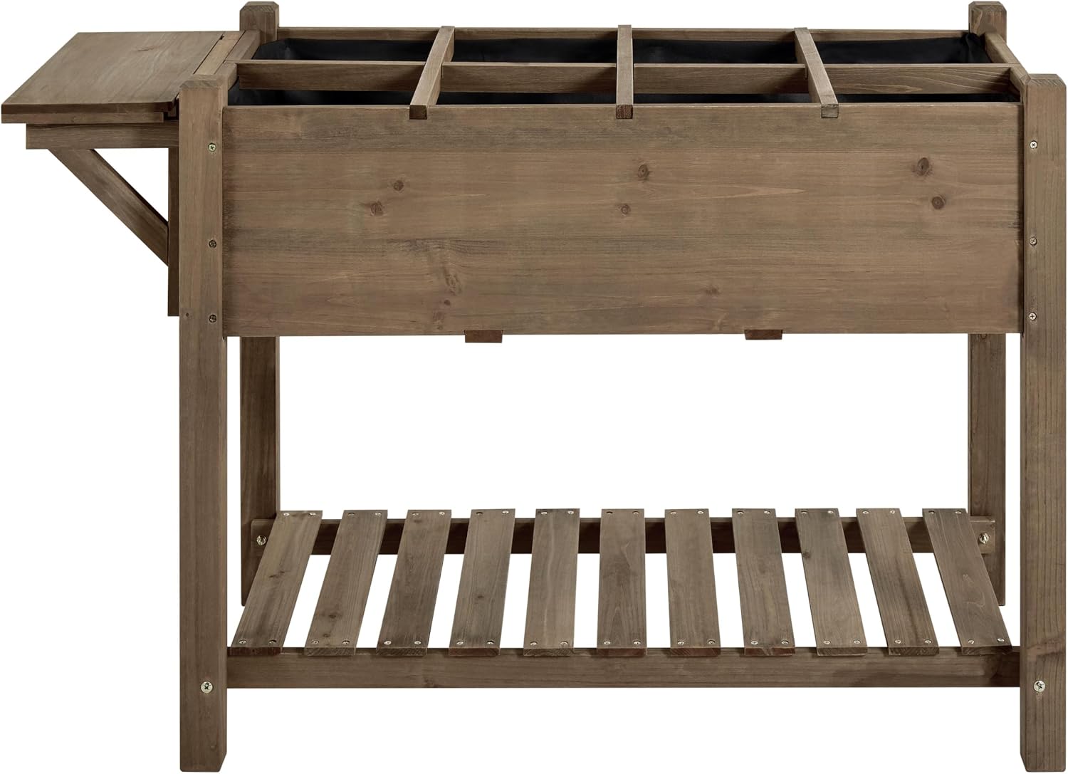 Desk Setup Dark - Jardinera de Madera para Hierbas, para