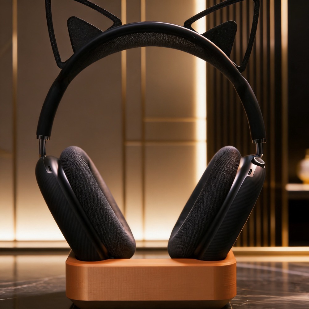 Desk Setup Headphones - Compartimento para Auriculares Personalizado para AirPods