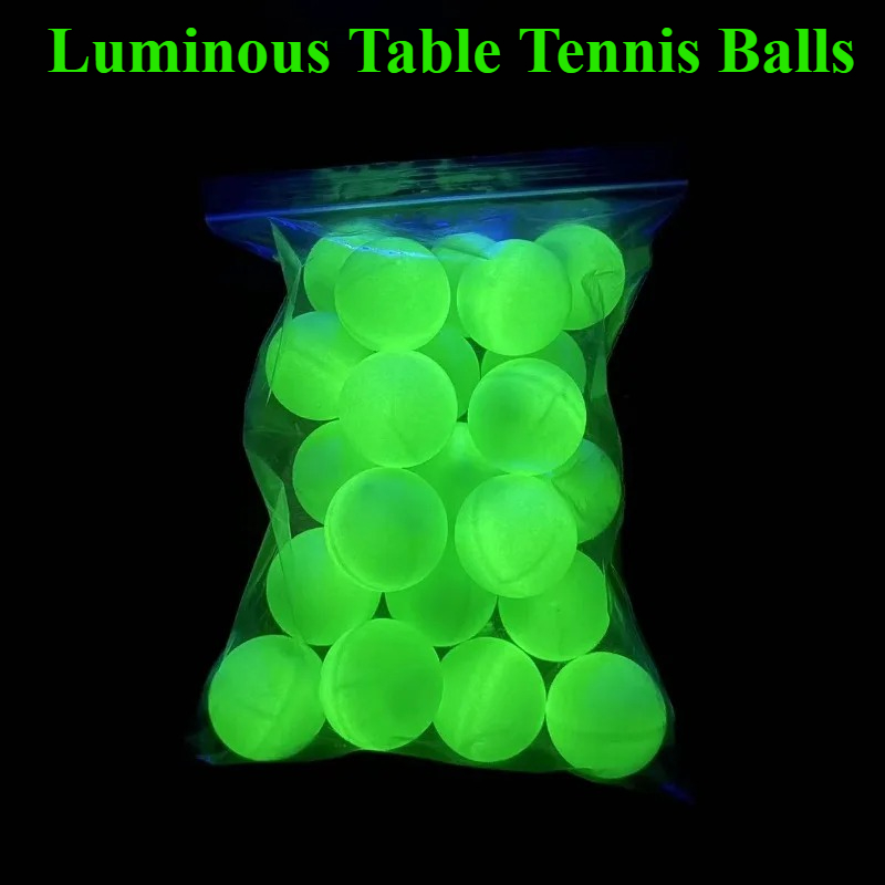 Desk Setup Dark - Pelotas de tenis de mesa luminosas,