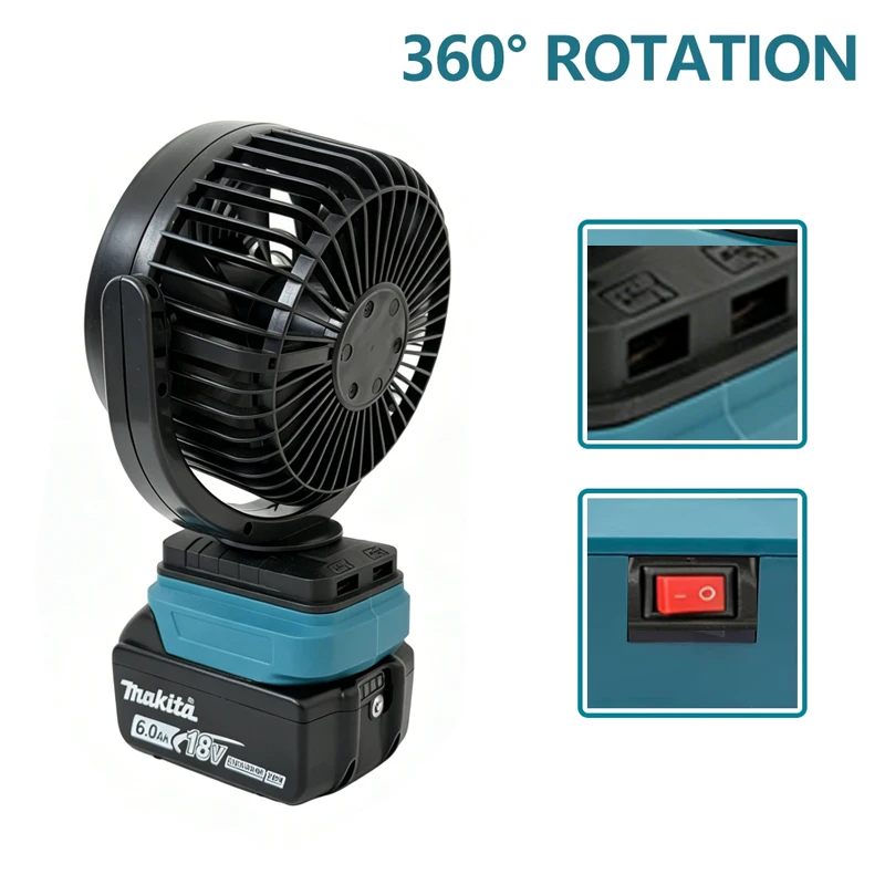 Ventilador portátil inalámbric - Desk Setup Green reseña y precio