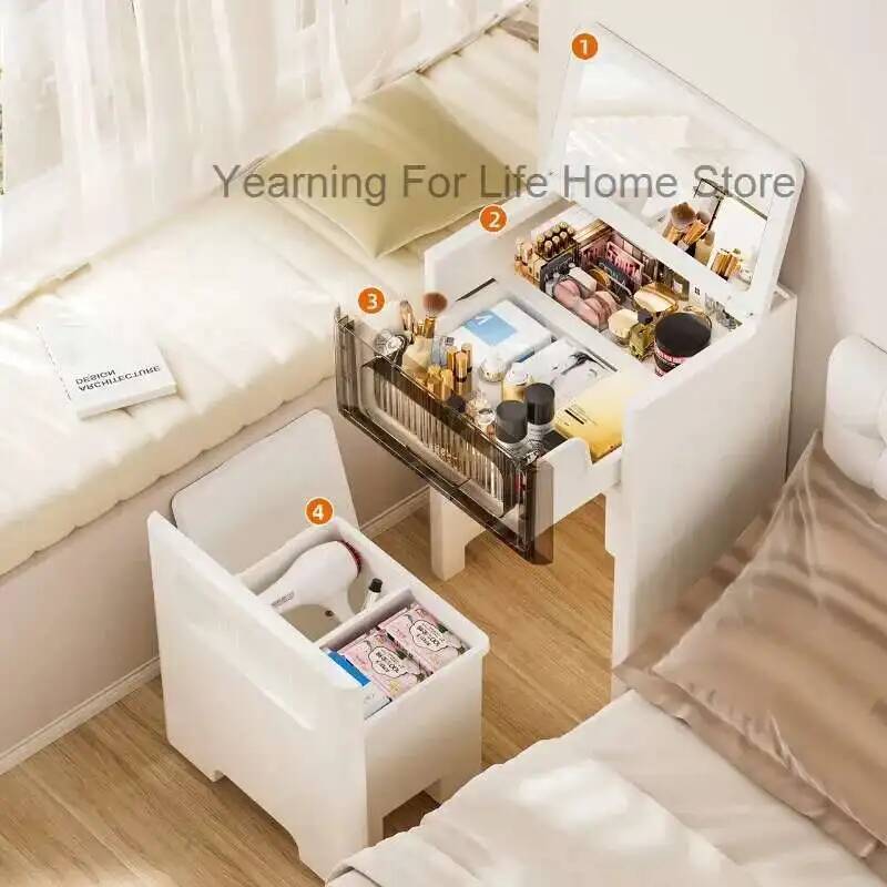 Tocador de escritorio con espe - Desk Setup In Small Bedroom reseña y precio