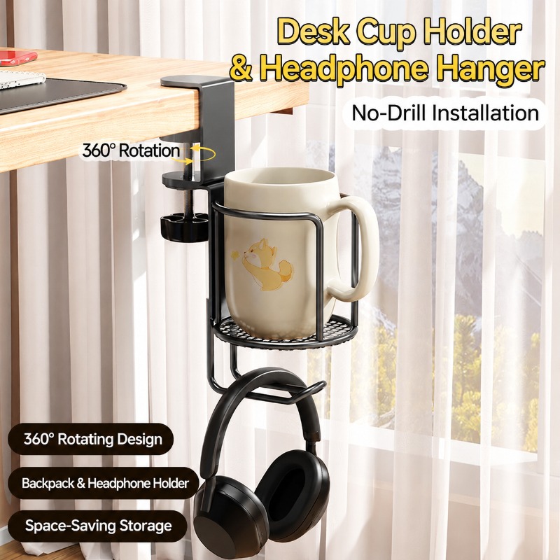 Soporte para Tazas y Auricular - Desk Setup Headphones reseña y precio