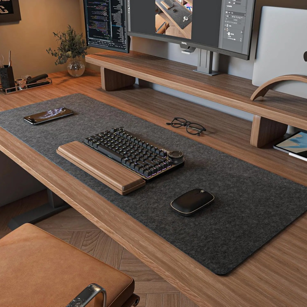 Alfombrilla de fieltro para es - Desk Setup Carpet reseña y precio