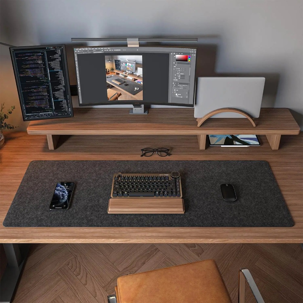 Alfombrilla de fieltro para es - Desk Setup Carpet reseña y precio
