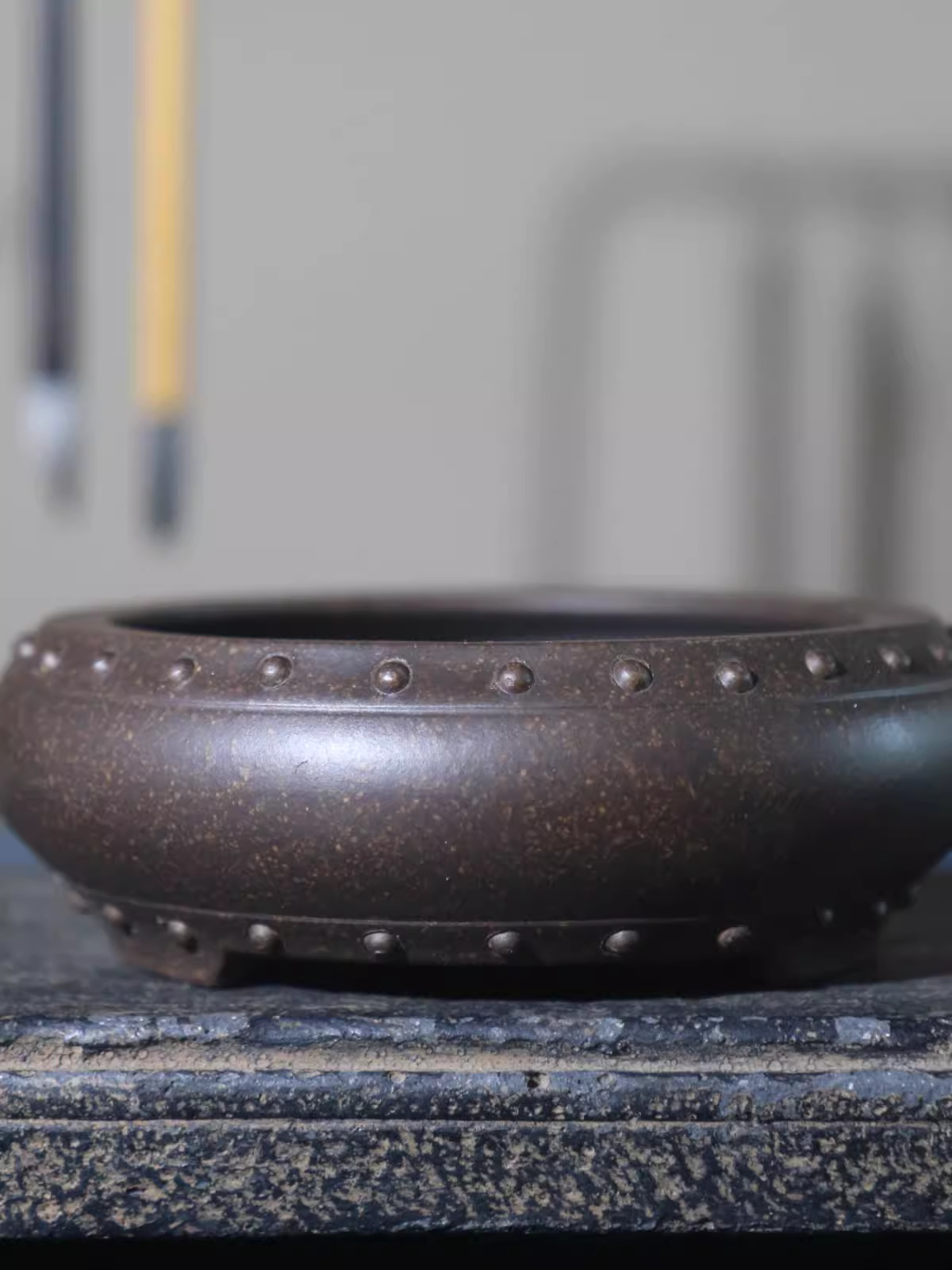 Olla de bonsái circular de cer - Desk Setup Green reseña y precio