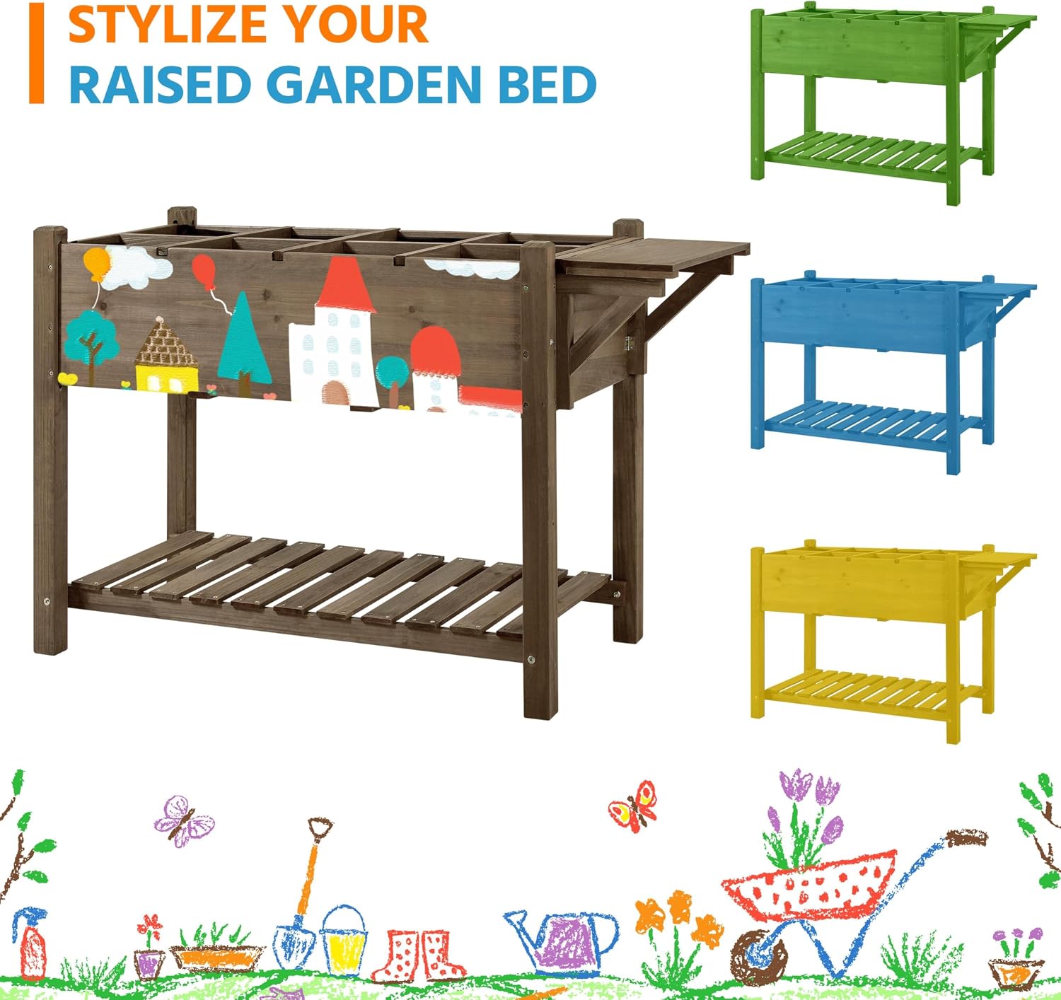 Jardinera de Madera para Hierb - Desk Setup Dark reseña y precio