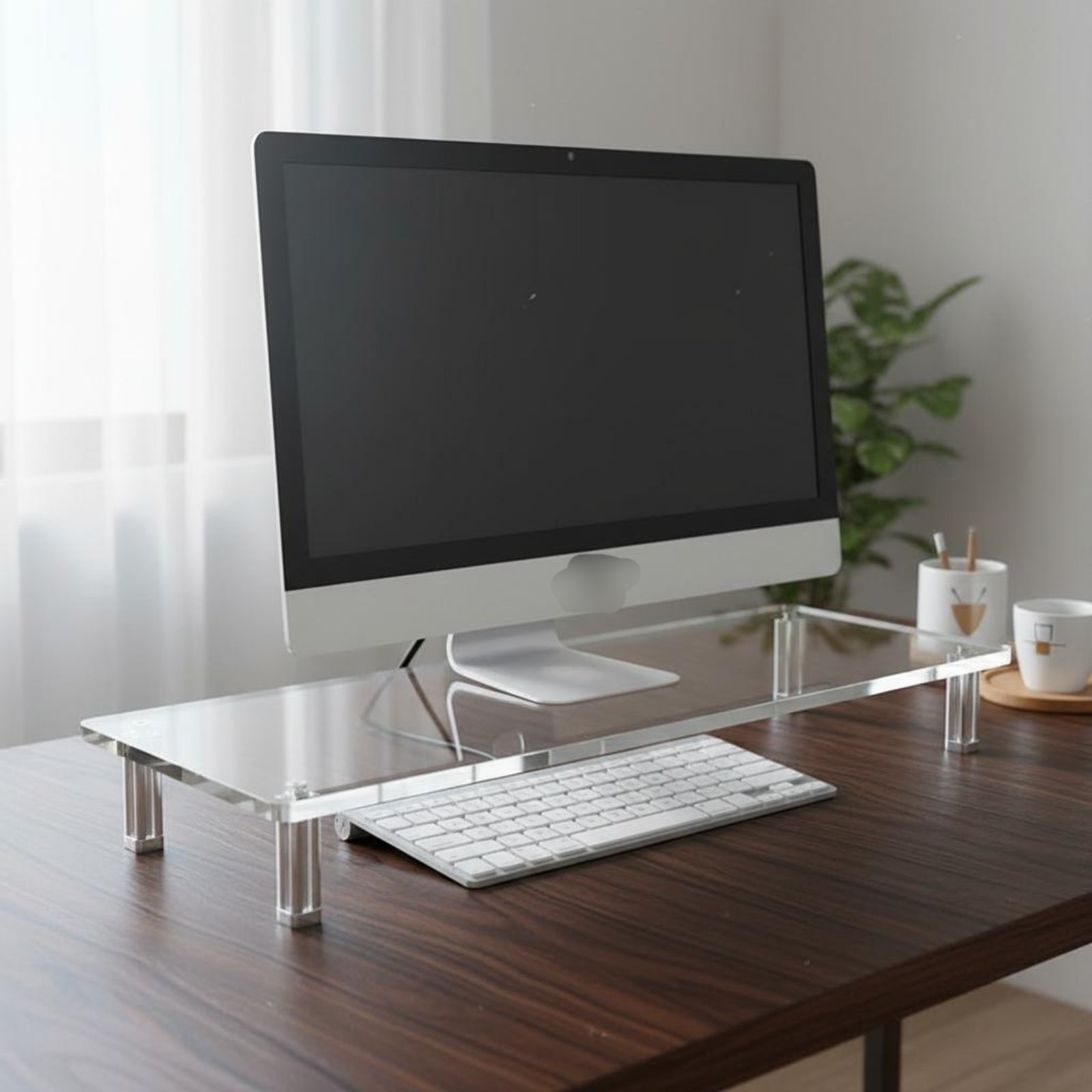 Soporte de Monitor Acrílico Tr - Setup Desk Monitor reseña y precio