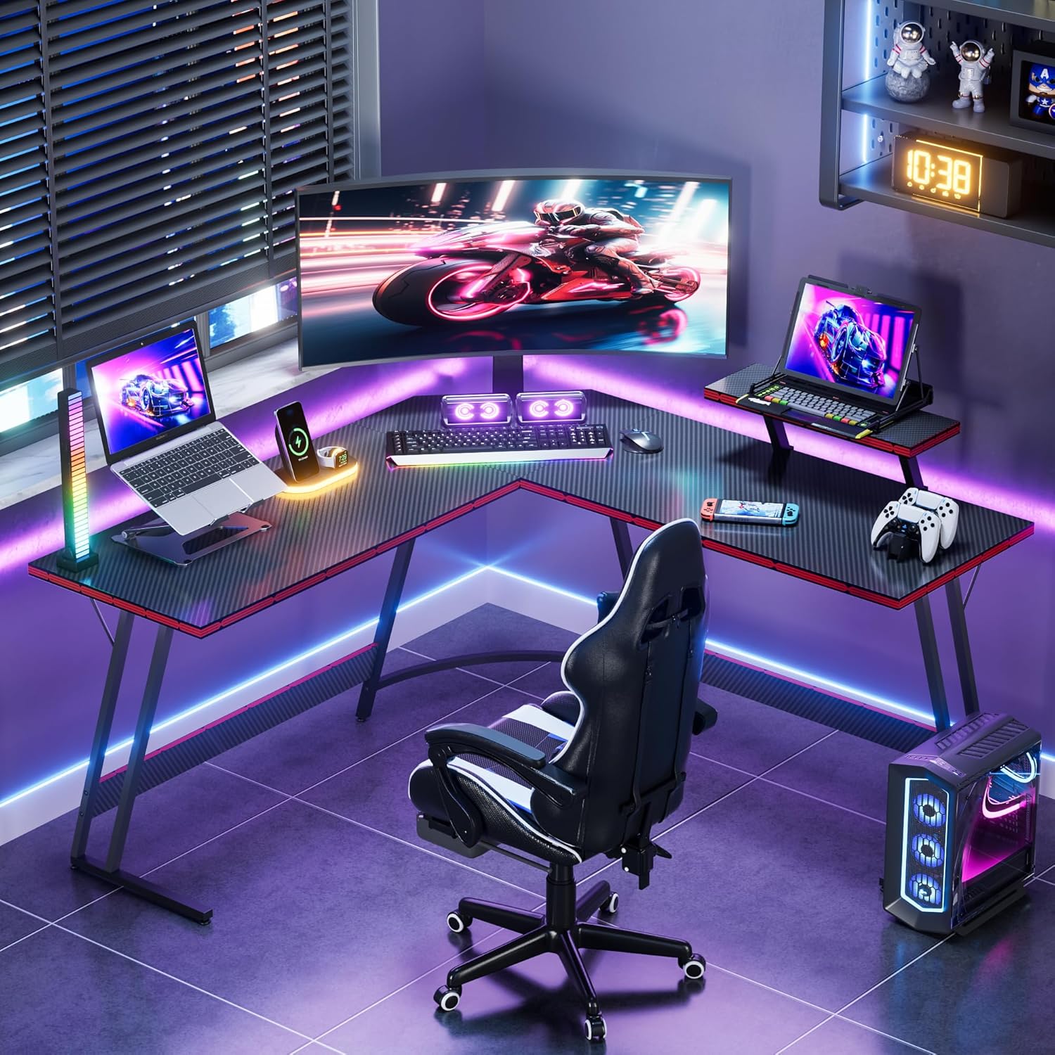 Escritorio de Juegos en Forma  - Setup Desk Monitor reseña y precio