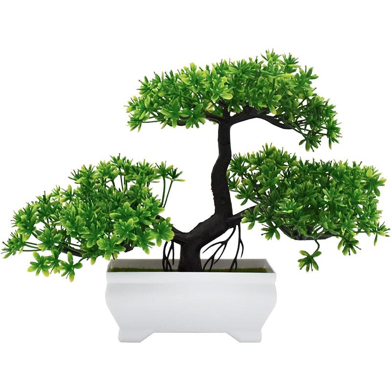 Bonsái Artificial, planta fals - Desk Setup Green reseña y precio