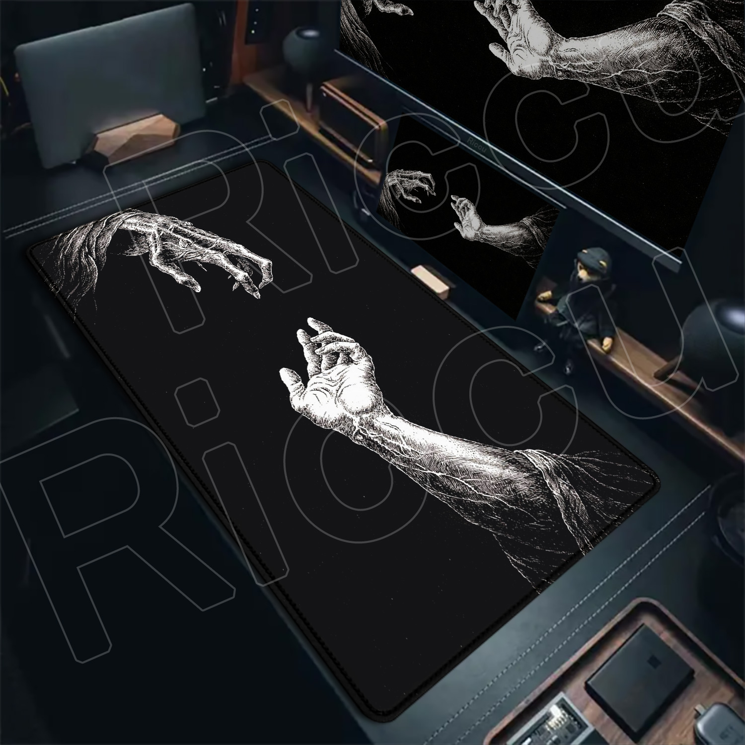 Alfombrilla de ratón grande HD - Desk Setup Laptop And Pc reseña y precio