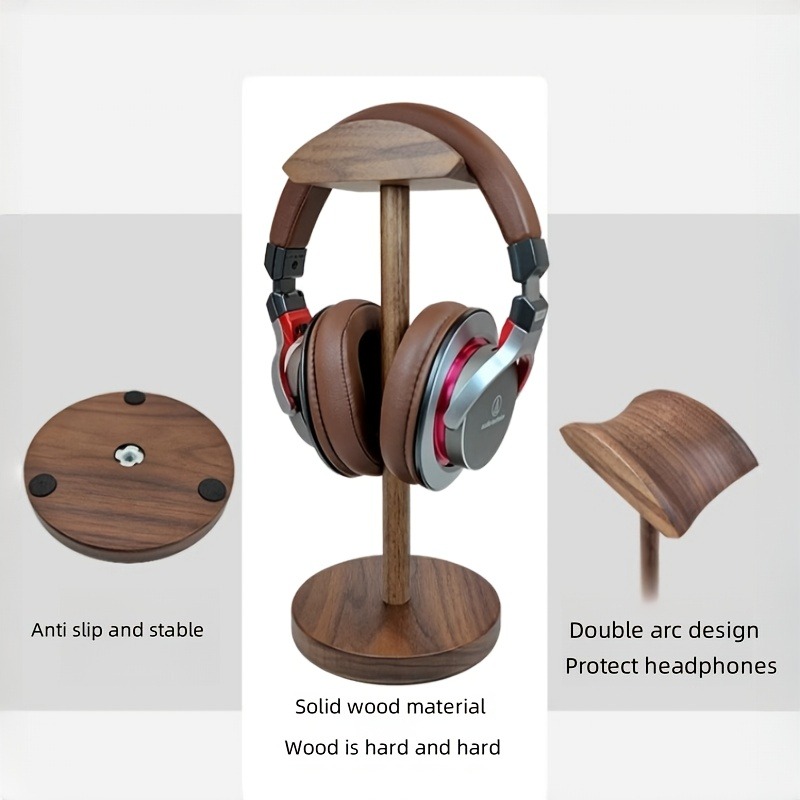 Soporte de madera para auricul - Desk Setup Headphones reseña y precio