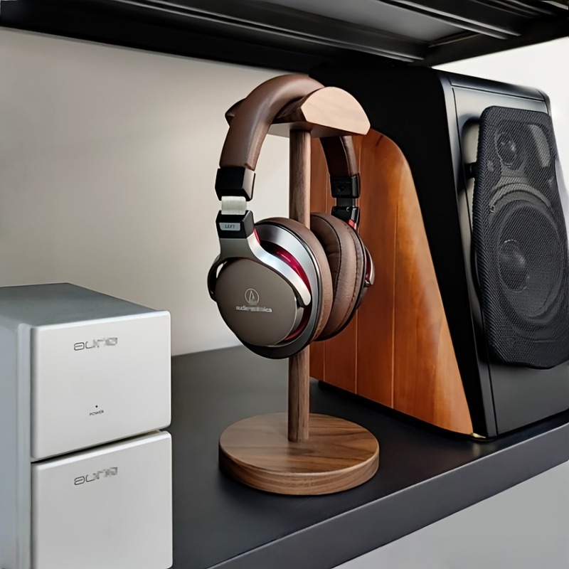 Soporte de madera para auricul - Desk Setup Headphones reseña y precio