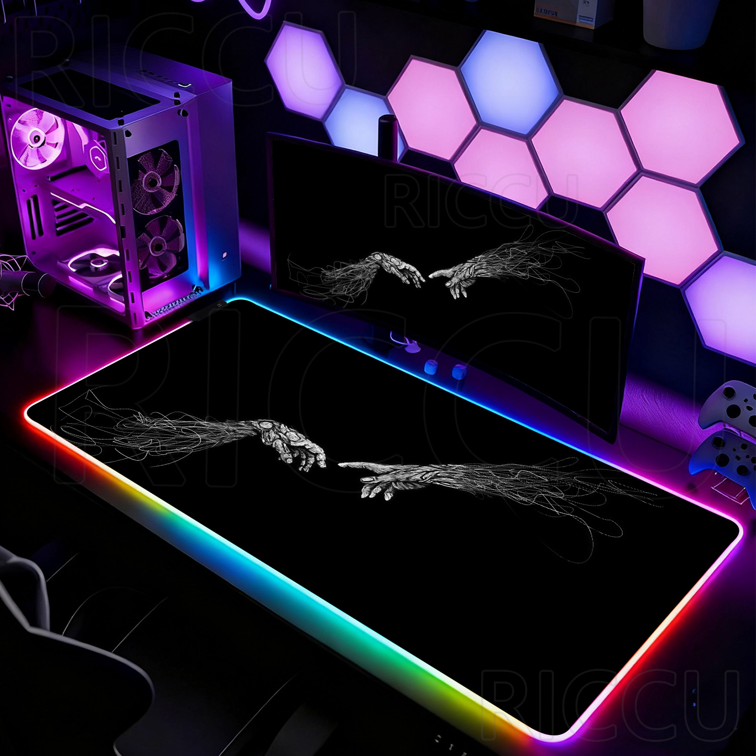 Alfombrilla de Ratón RGB XXL H - Desk Setup Laptop And Pc reseña y precio