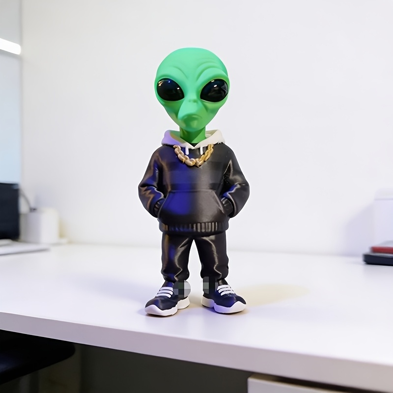Figura de alienígena verde de  - Desk Setup Green reseña y precio