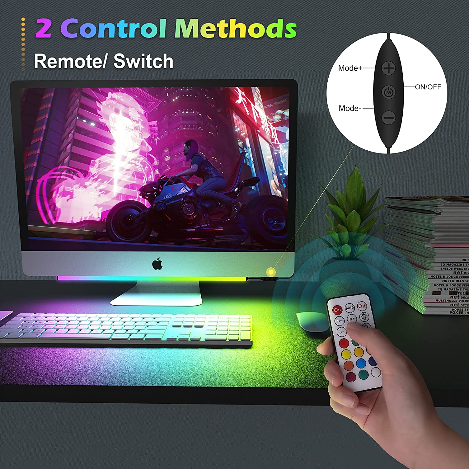 Barra de luz para debajo del M - Setup Desk Monitor reseña y precio