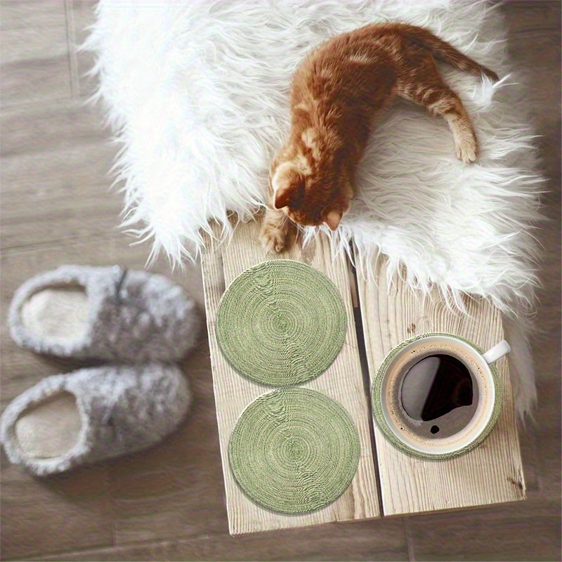 Posavasos de madera refrescant - Desk Setup Green reseña y precio